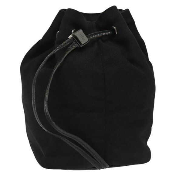 GUCCI Pouch Nylon Black Silver 039 0973 Auth 135018 - Picture 1 of 16